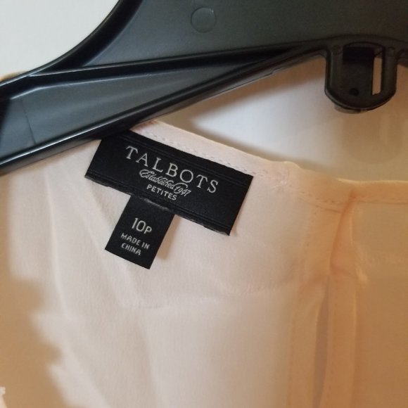 Talbots - Pale Pink Tank Blouse - Size 10P - Picture 2 of 5